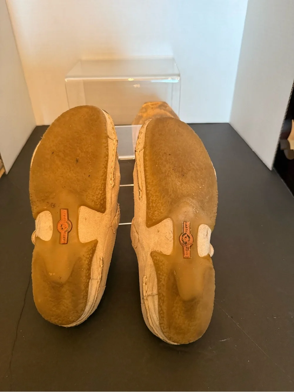 Earth Spirit Tan Suede Slip-On Clog with Buckle 7